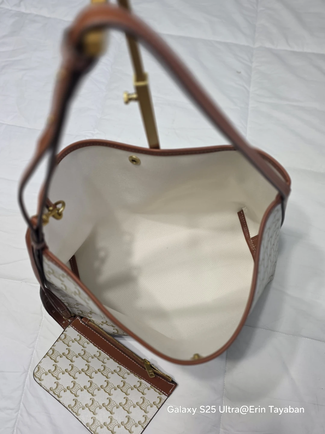 Triomphe Canvas & Leather Hobo Bag with Pouch - photo 3