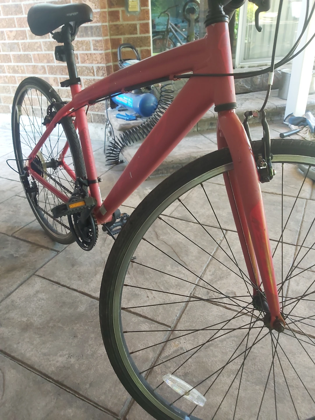 Red Hybrid Bike - photo 4