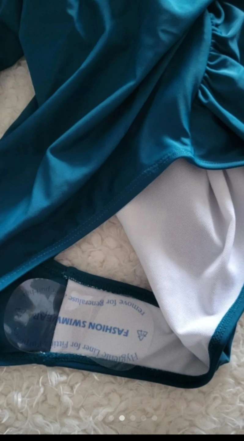 ⚽ Teal Blue One-Piece Swimsuit - Medium - photo 4