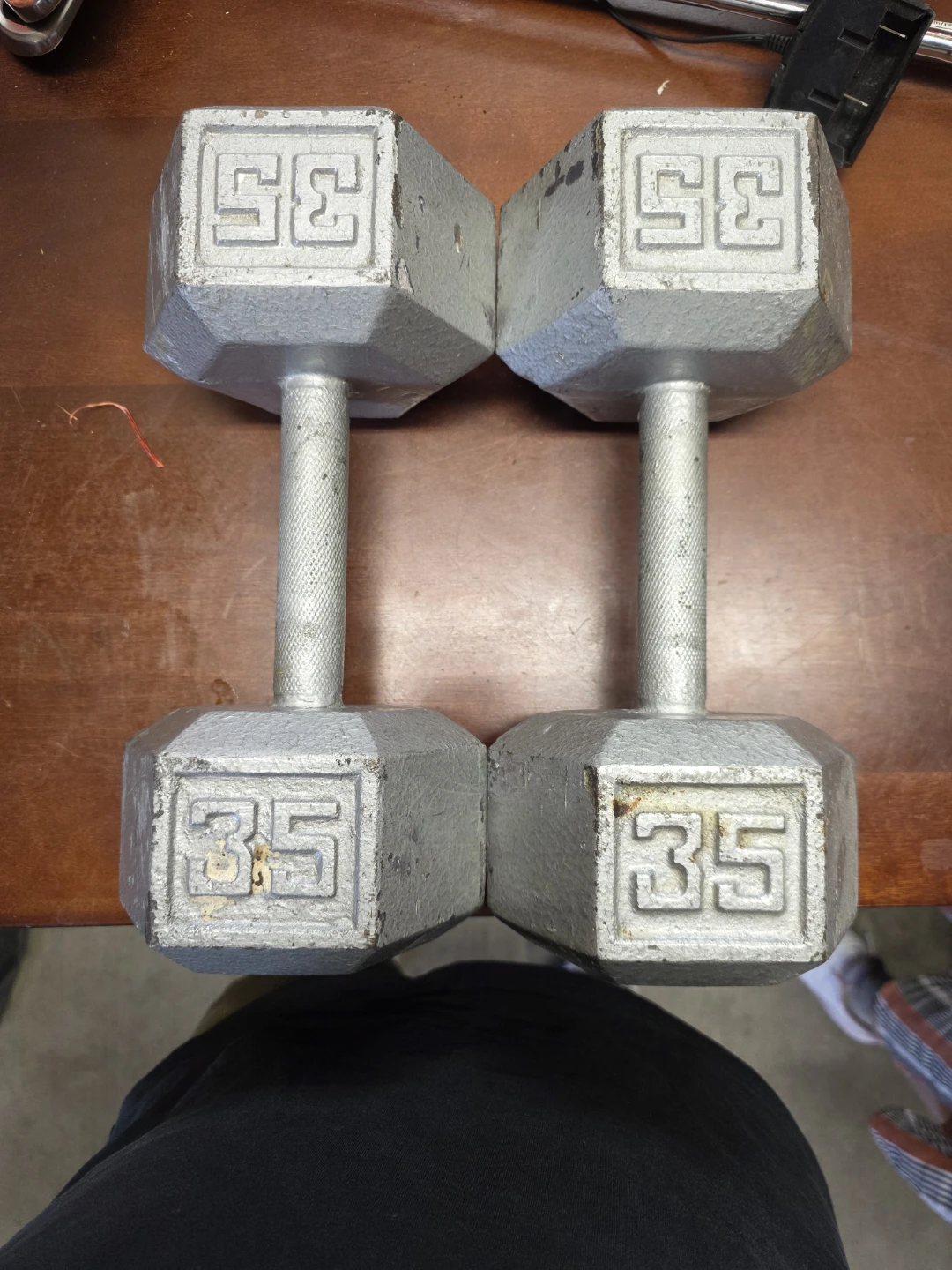 Pair of 35 lb Dumbbells