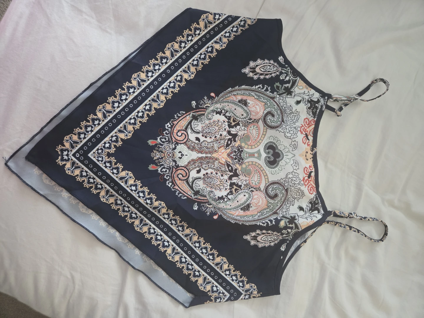 Women's Paisley Print Bandana Tank Top - photo 3