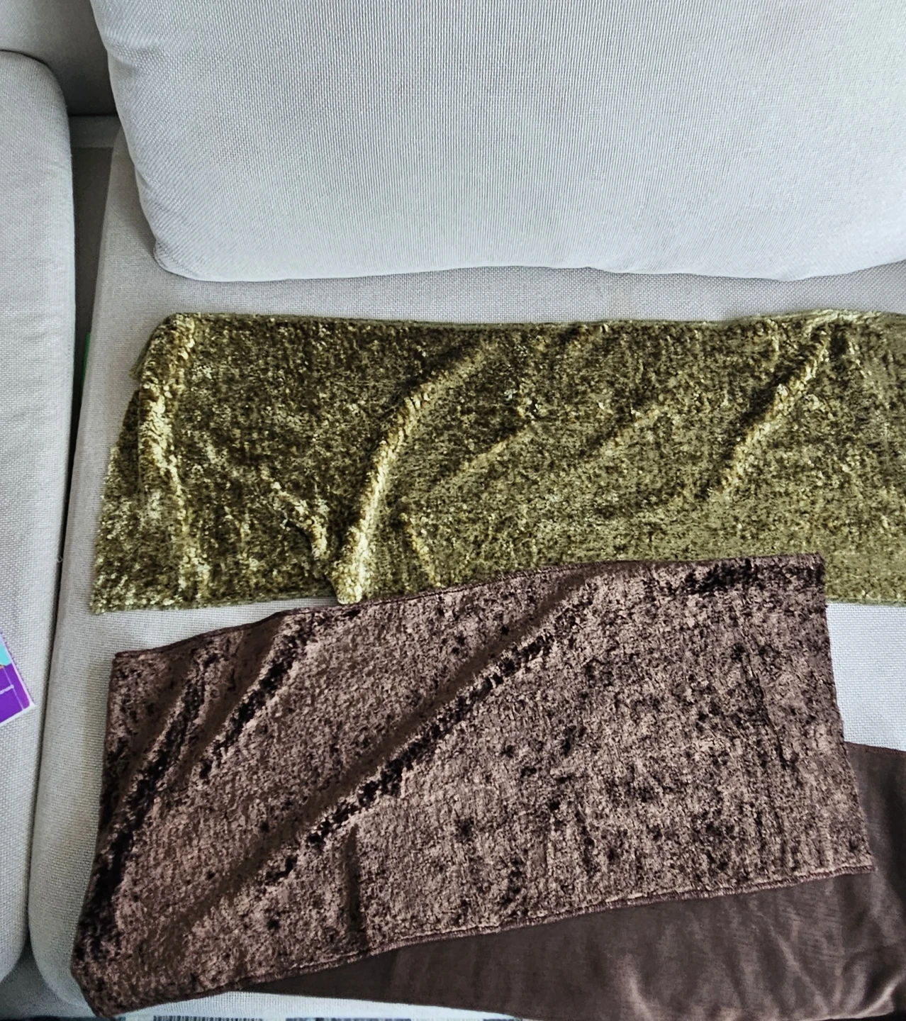 Crushed Velvet Fabric Scarves (2)
