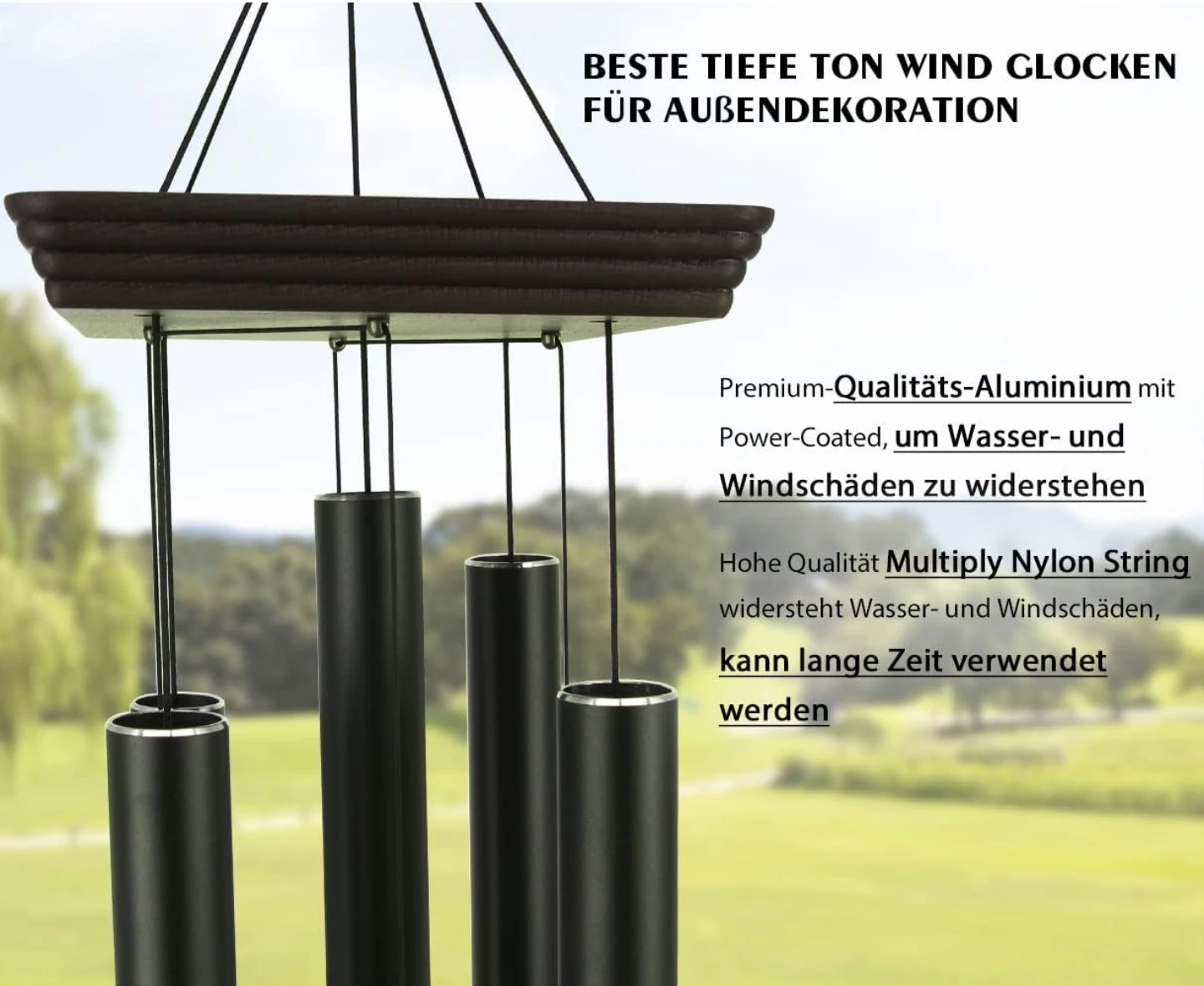 ASTARIN Large Wind Chimes Outdoor 48 Inch - photo 3