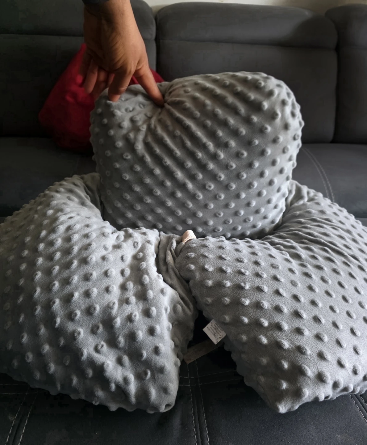 Grey Nursing Pillow