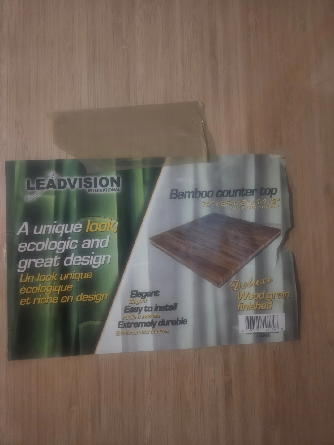 LEADVISION Bamboo Counter Top