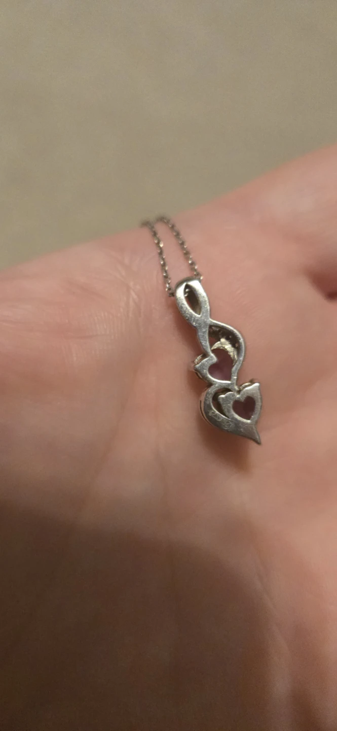 Charm Amethyst Silver Necklace - photo 4