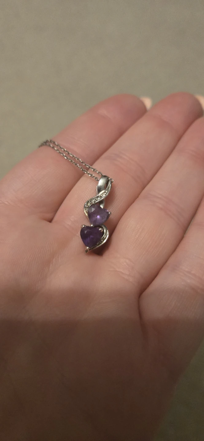 Charm Amethyst Silver Necklace - photo 5