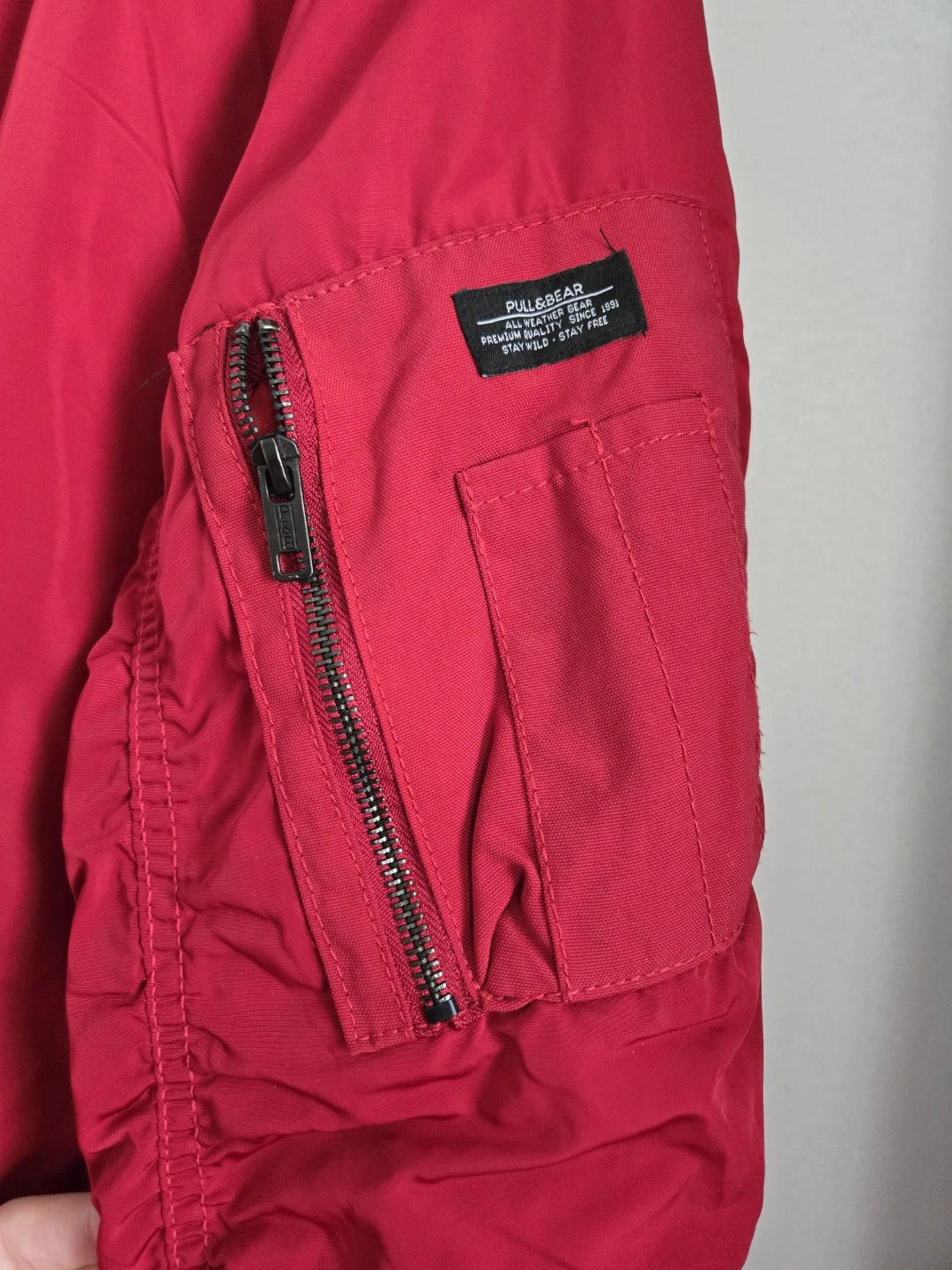 Pull & Bear Red Bomber Jacket - photo 4