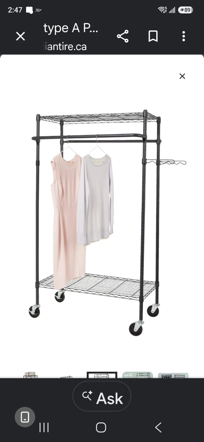 Heavy-Duty Portable Freestanding Clothing Rack