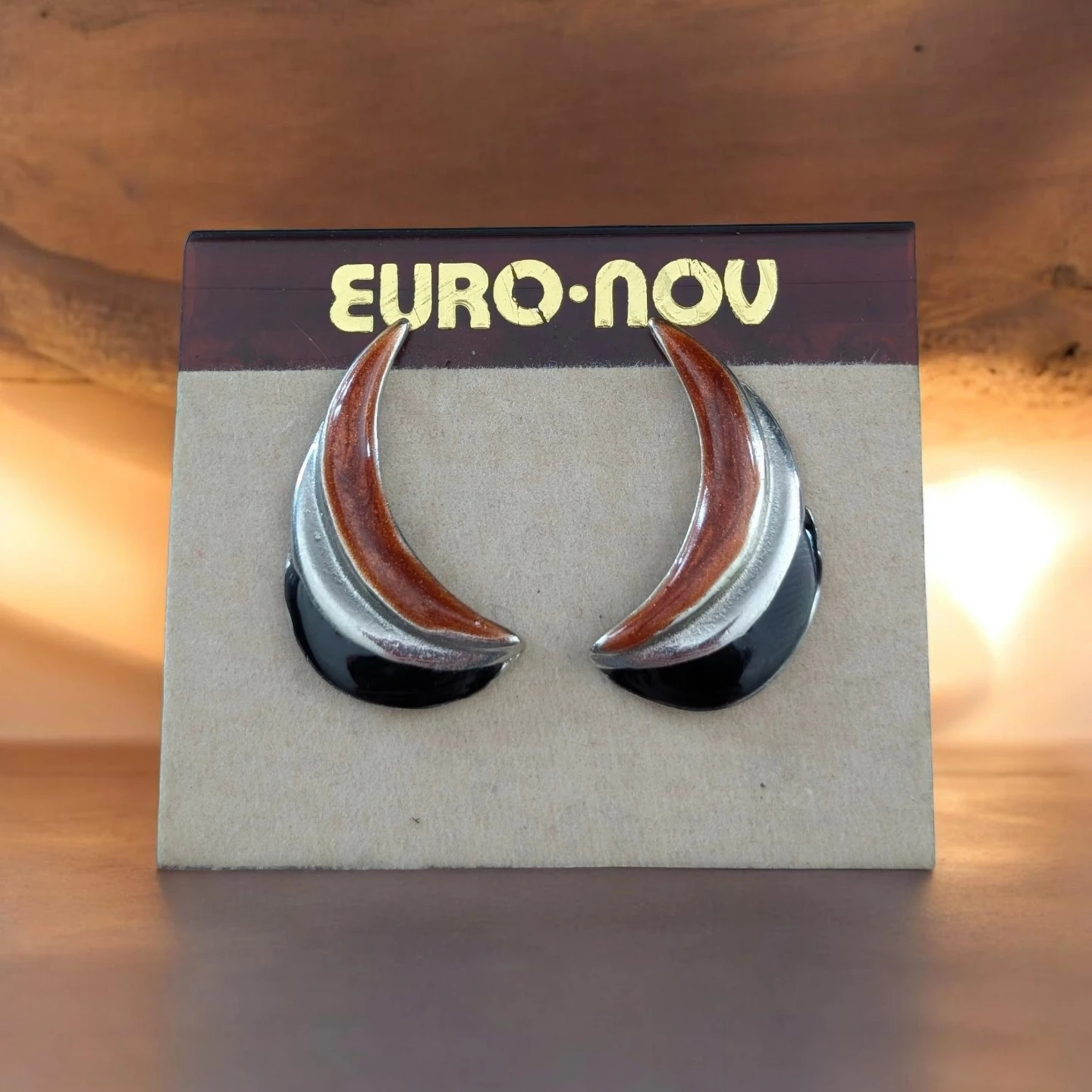 EURO-NOV Crescent Earrings