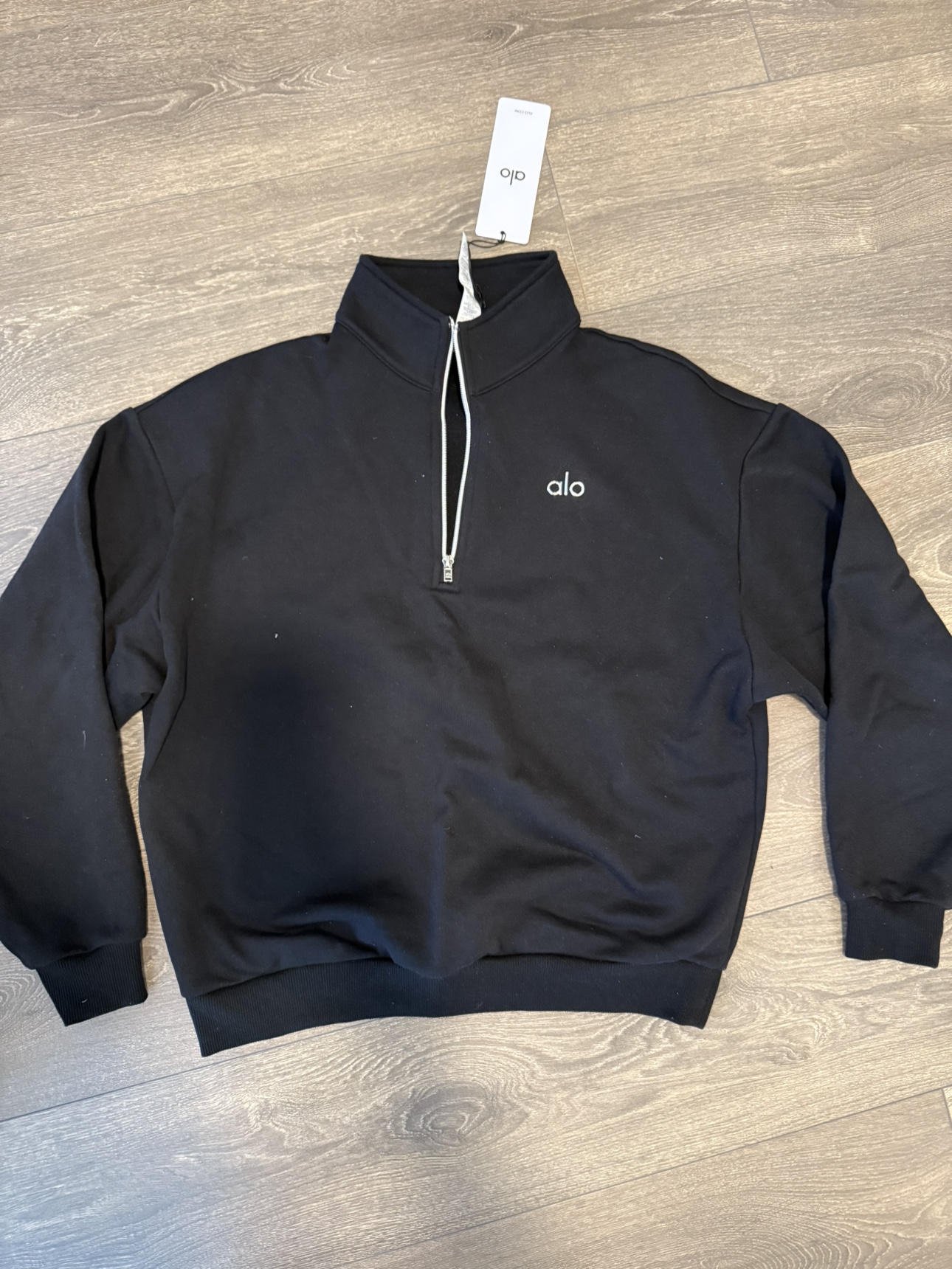 Alo Yoga Black Half Zip Sweatshirt - photo 2