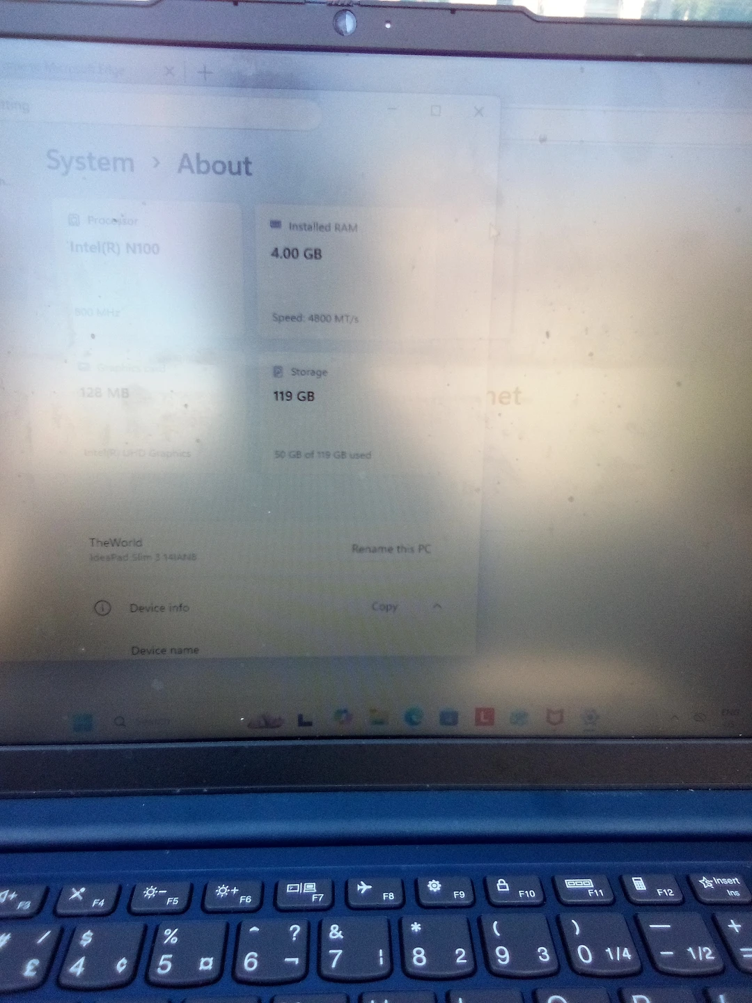 Lenovo Blue Laptop - Intel N100 - photo 4