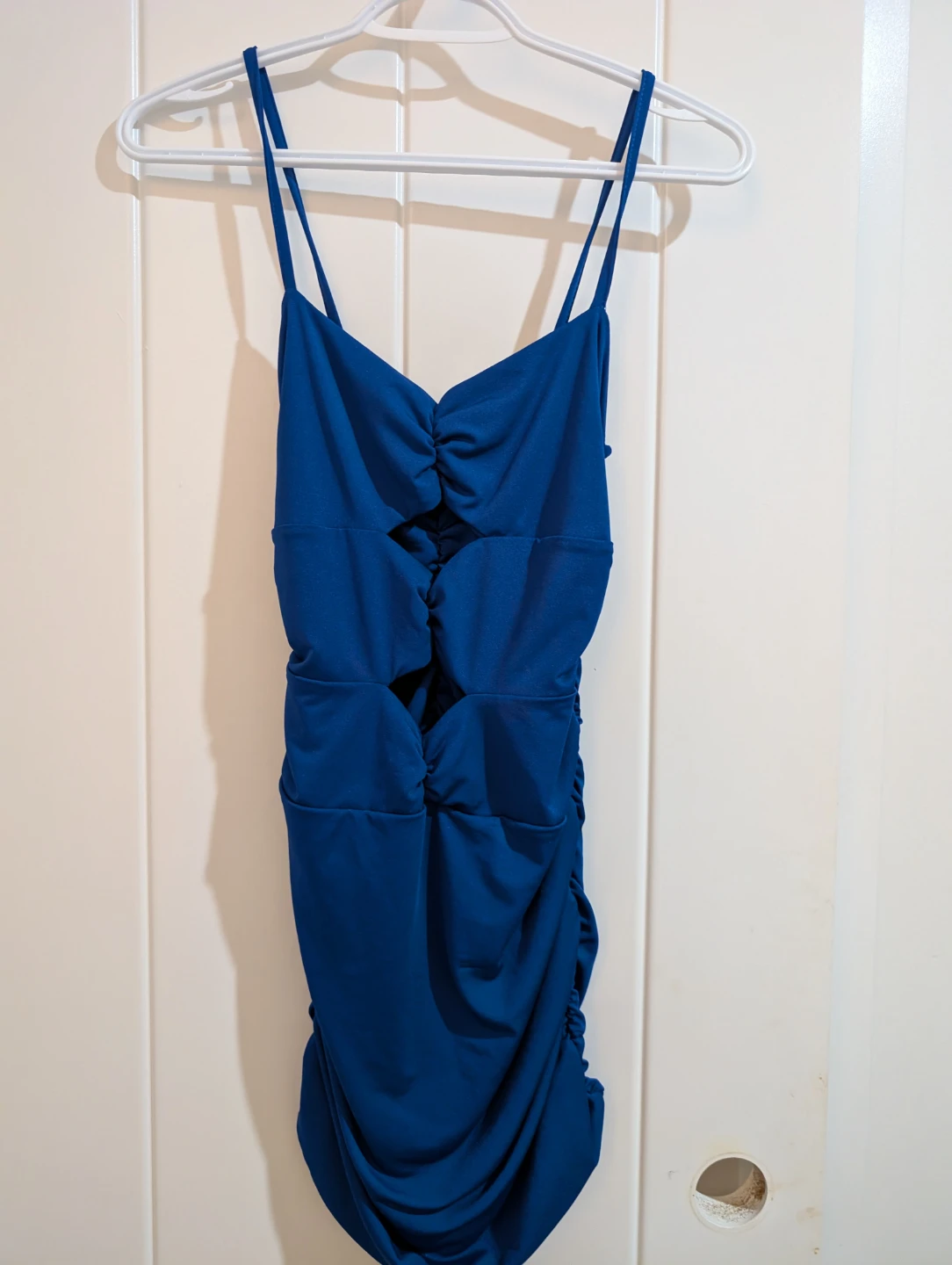 SHEIN Blue Ruched Bodycon Dress - photo 2