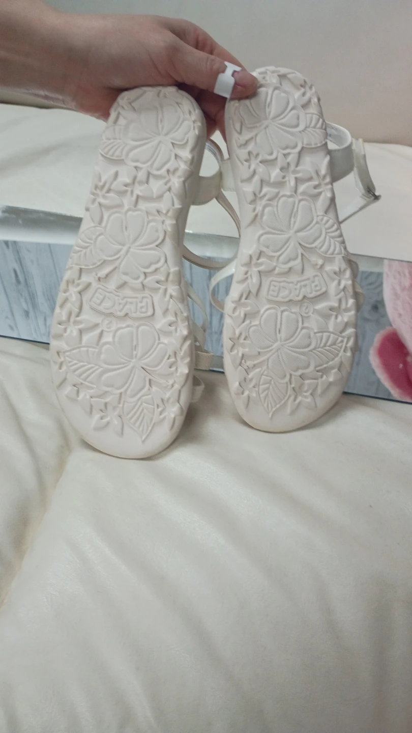 The Children's Place White Sparkle Strappy Sandals - photo 3
