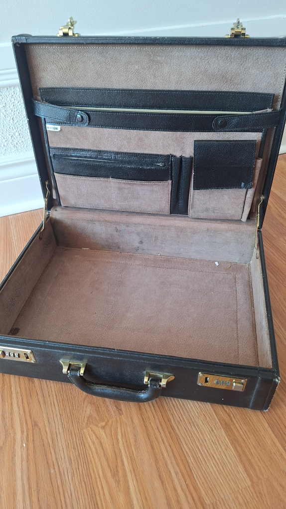 Vintage Black Briefcase