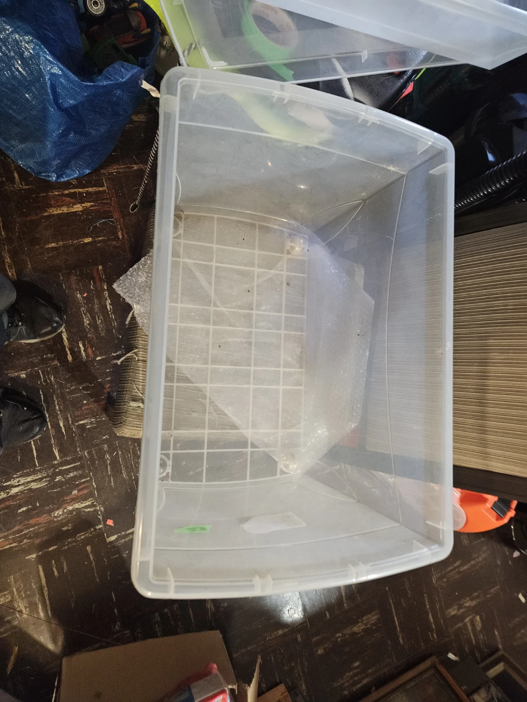 Clear Plastic Storage Bin with Lid - photo 4