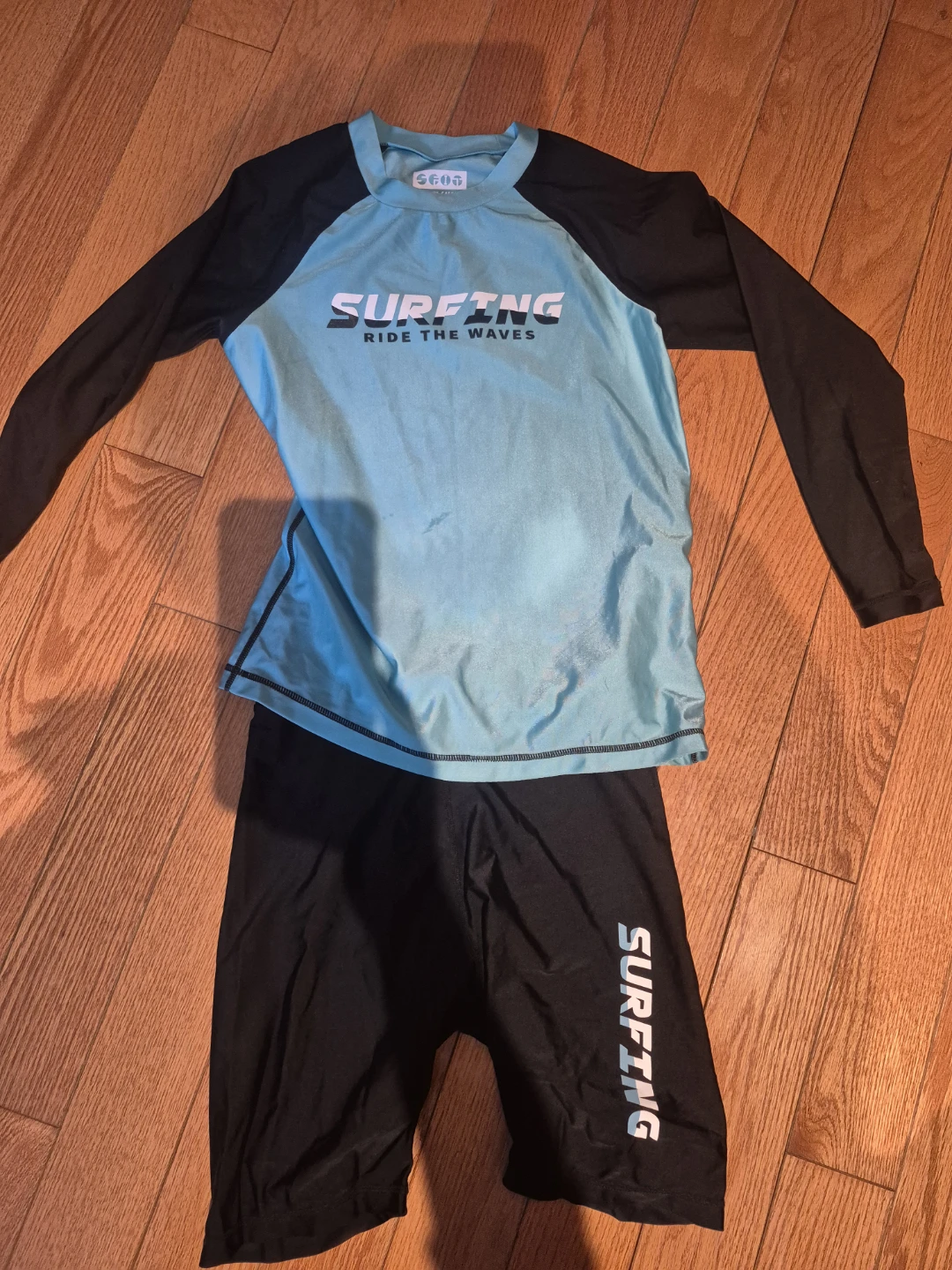SFIT Kids Rash Guard & Shorts Set - Size 145