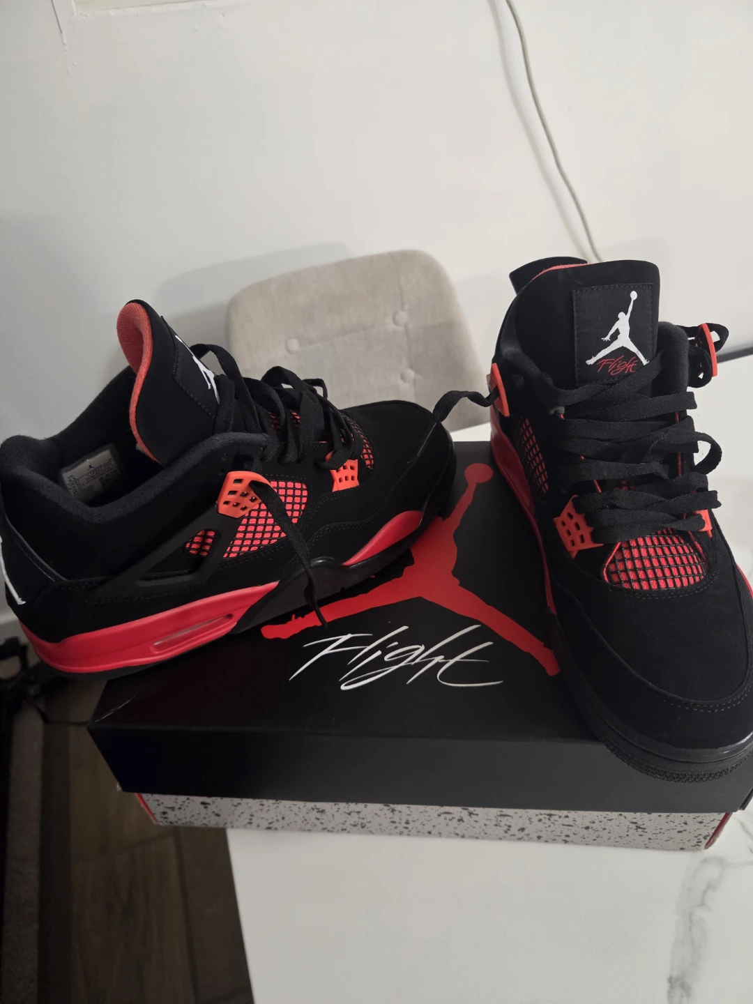Air Jordan 4 Retro "Red Thunder" Men's Size 10