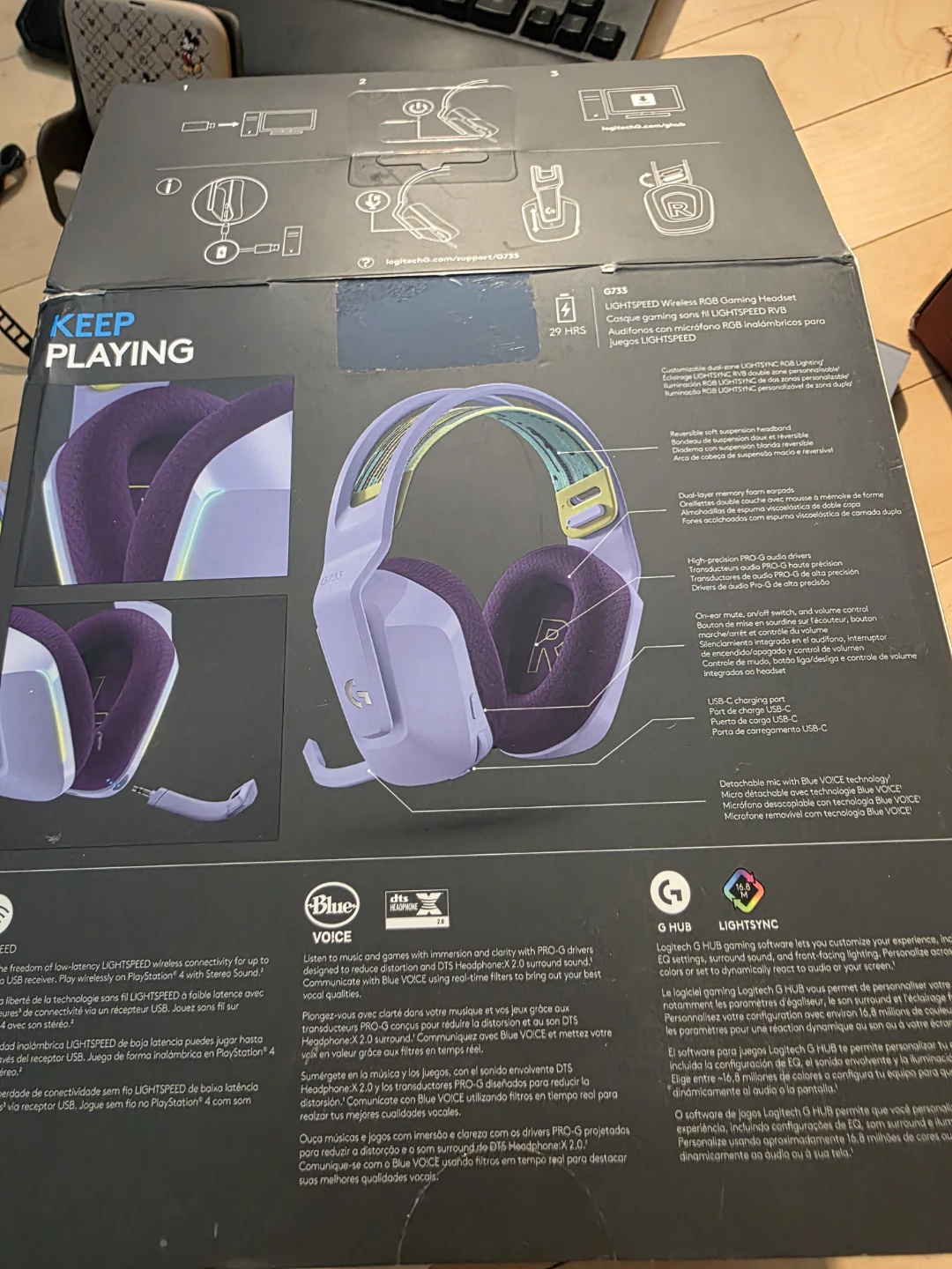 Logitech G733 LIGHTSPEED Wireless Gaming Headset - Lilac $70 - photo 5