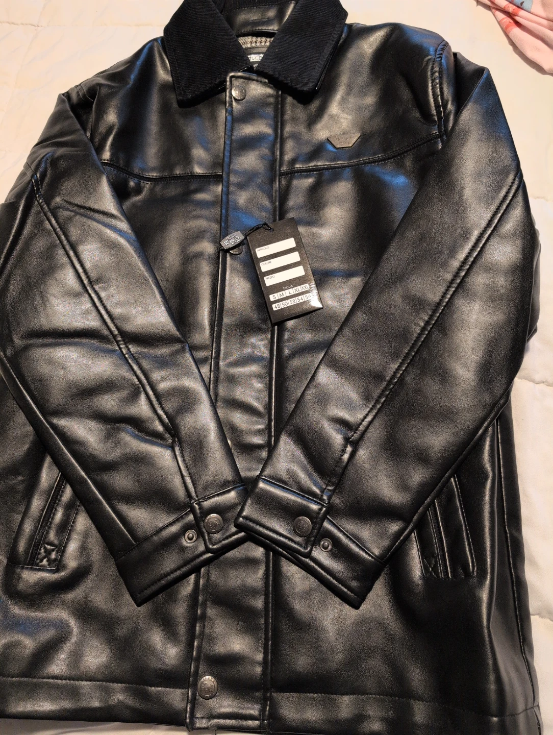 Reporter R.D.G. Luxury Black Faux Leather Jacket - photo 4