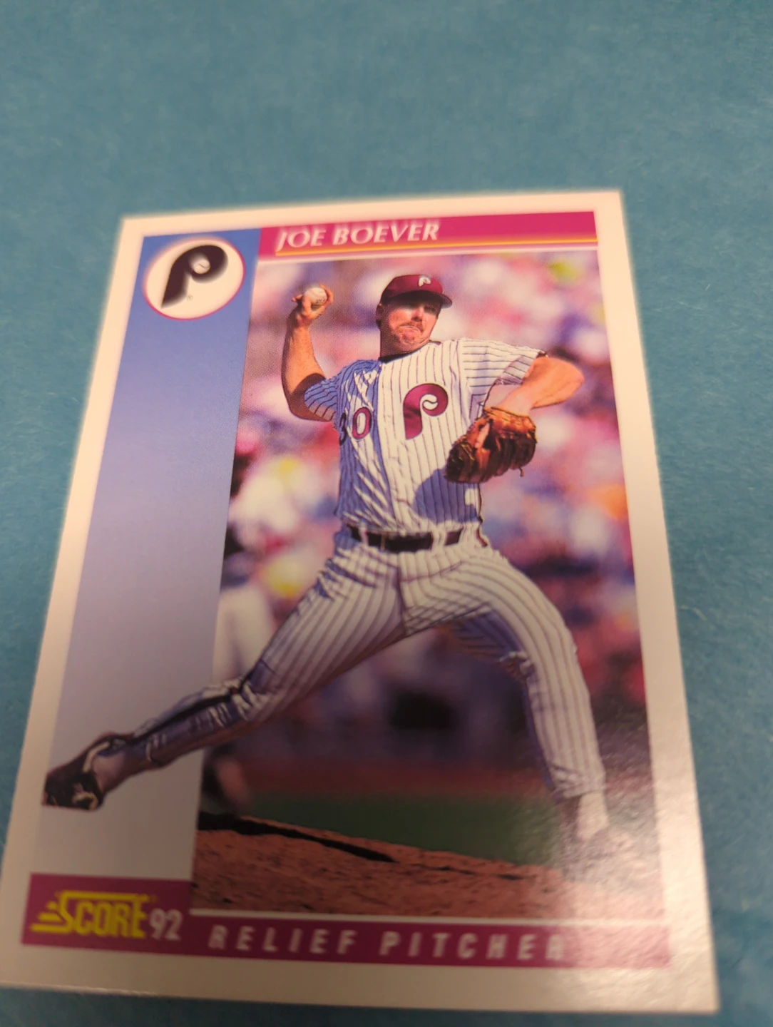 1992 Score Joe Boerner Relief Pitcher Baseball Card ⚽