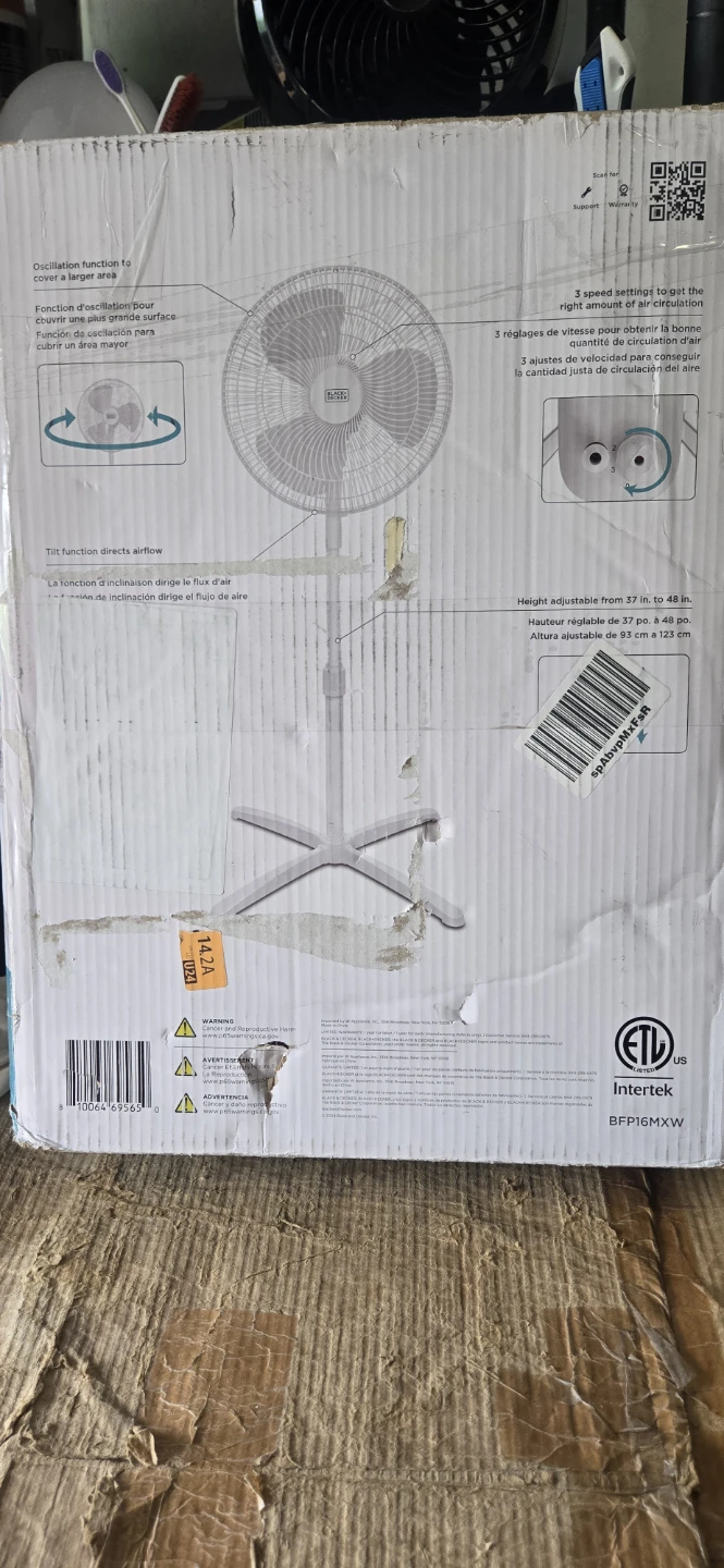 Black+Decker 16" Pedestal Fan - photo 2
