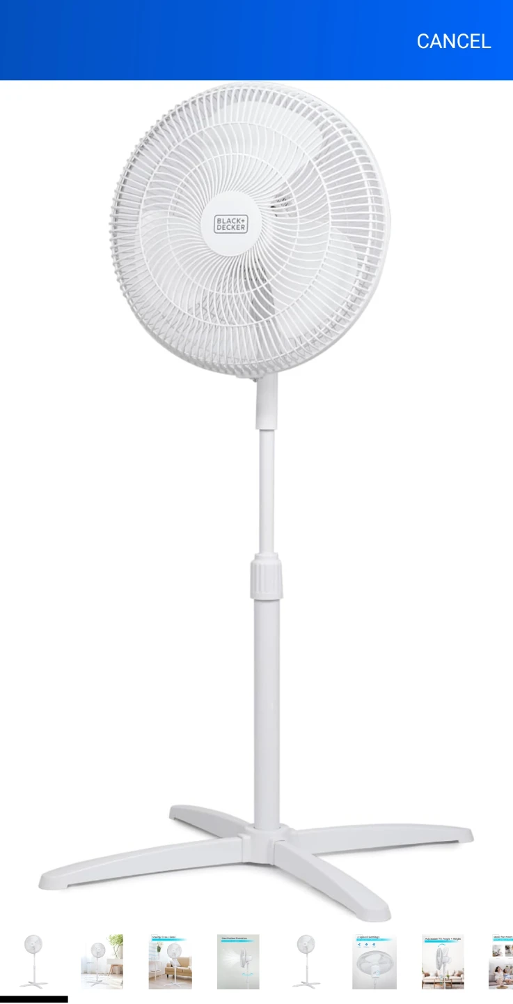 Black+Decker 16" Pedestal Fan - photo 3