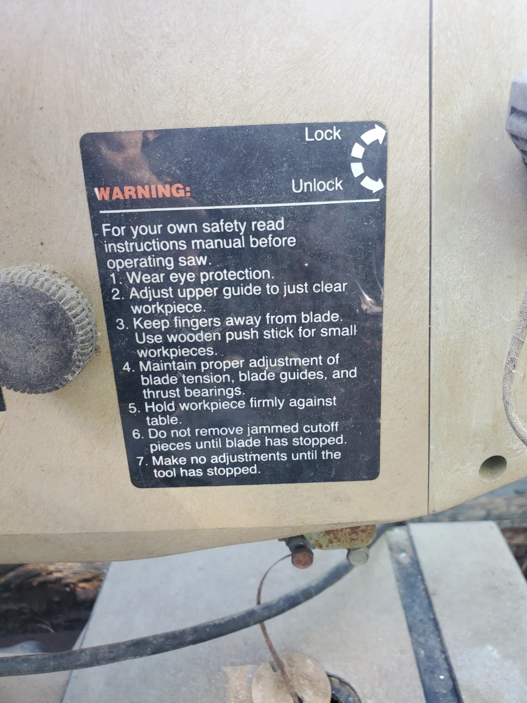 Bandsaw with Planer Attachment - photo 4