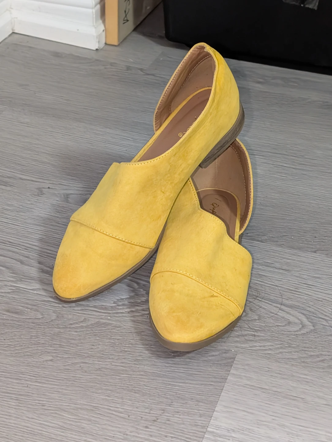 Yellow Flats Low Heels for Women