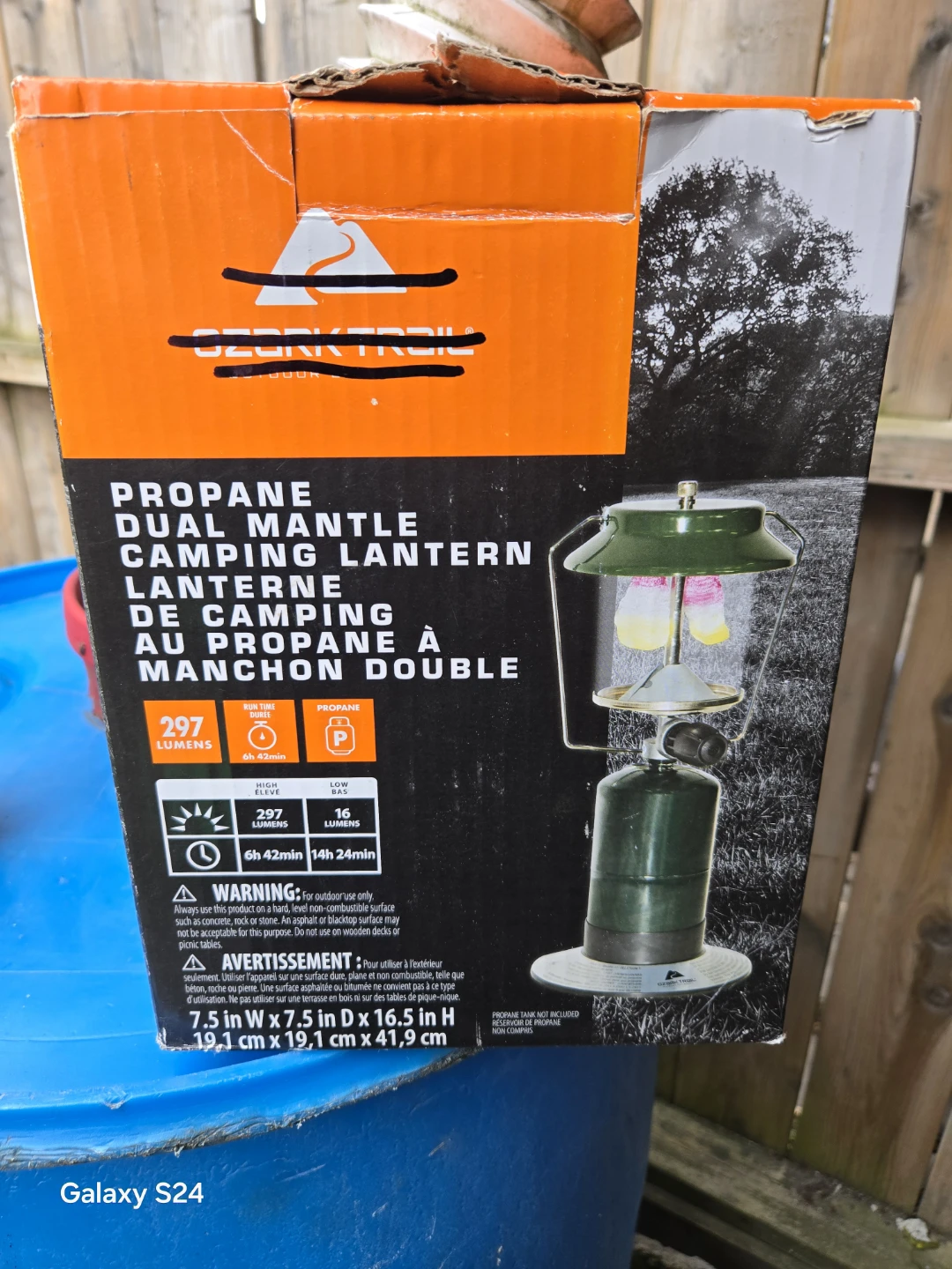 Ozark Trail Propane Dual Mantle Camping Lantern