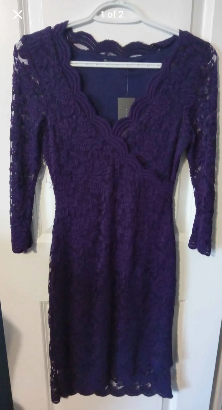 Purple Lace Dress XS - photo 2