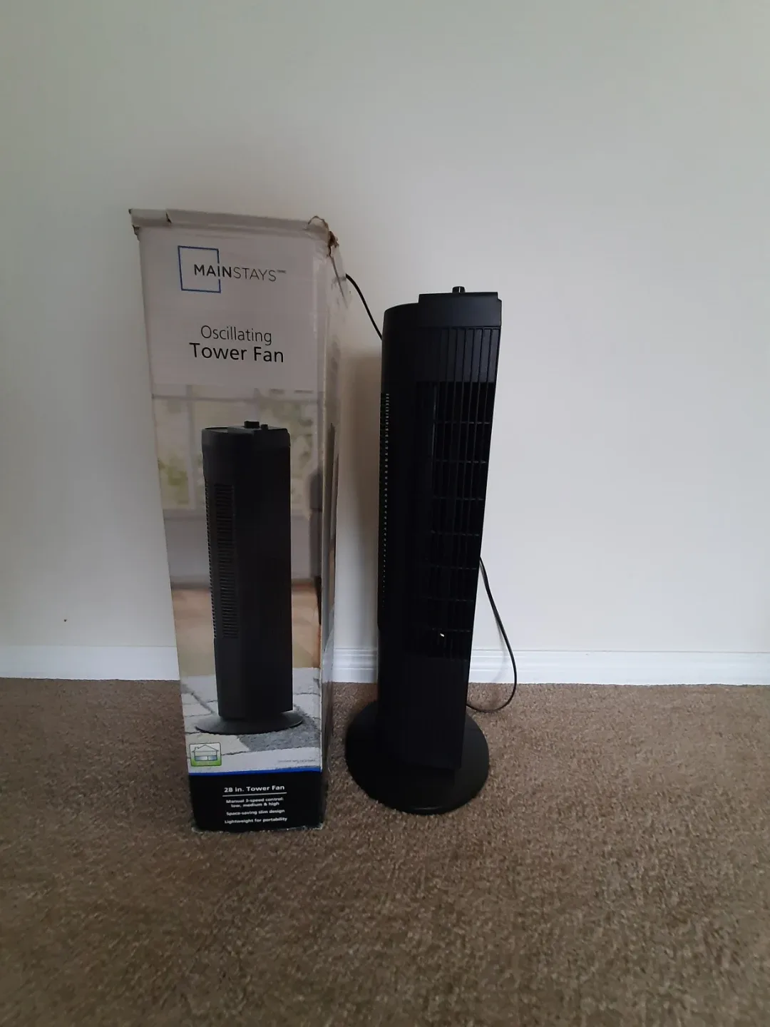 Mainstays Oscillating Tower Fan - photo 2