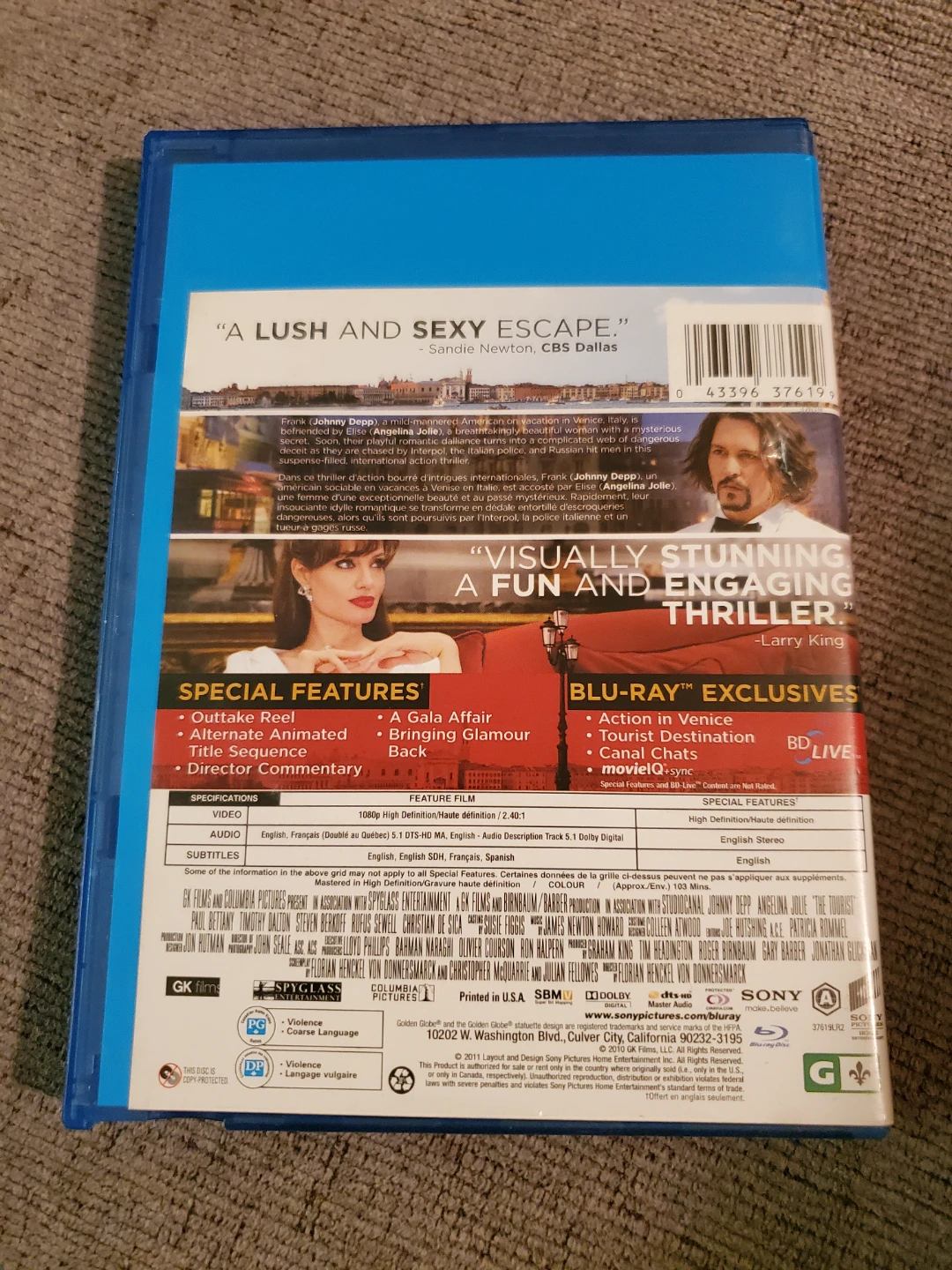 The Tourist Blu-Ray ⚽ - photo 2