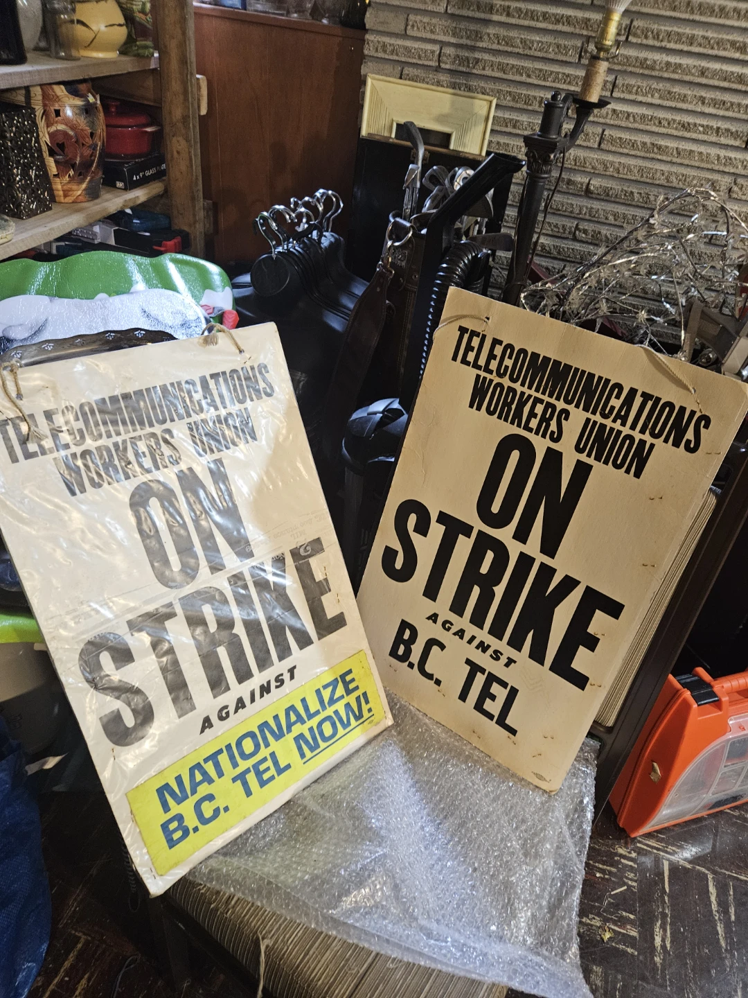 Telecommunications Workers Union On Strike Sign - photo 4
