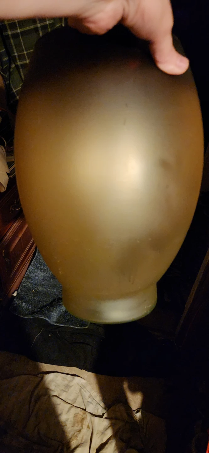 Large Matte Black and Gold Vase - photo 2