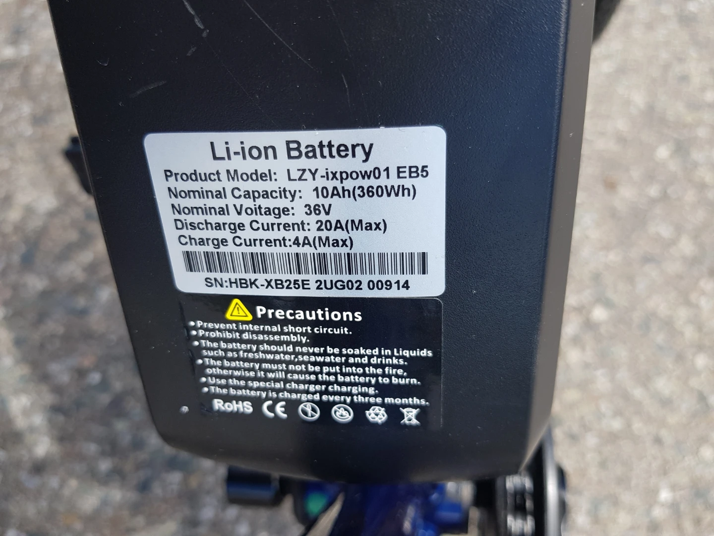 E-bike, Jasion EB5 26", 500W Peak Motor Electric Mountain Bike - photo 3