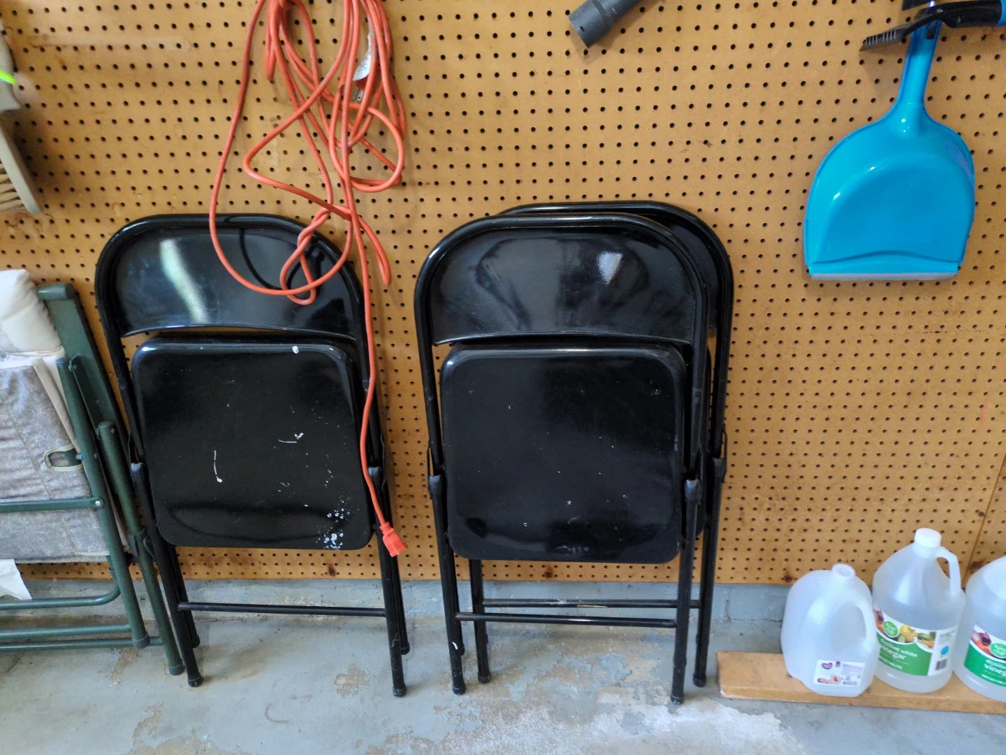 Black Folding Chairs (Set of 2)