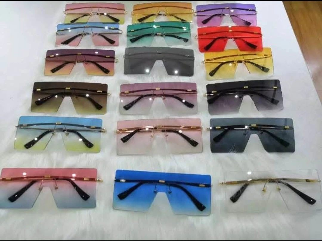 Rimless Oversized Shield Sunglasses - photo 2