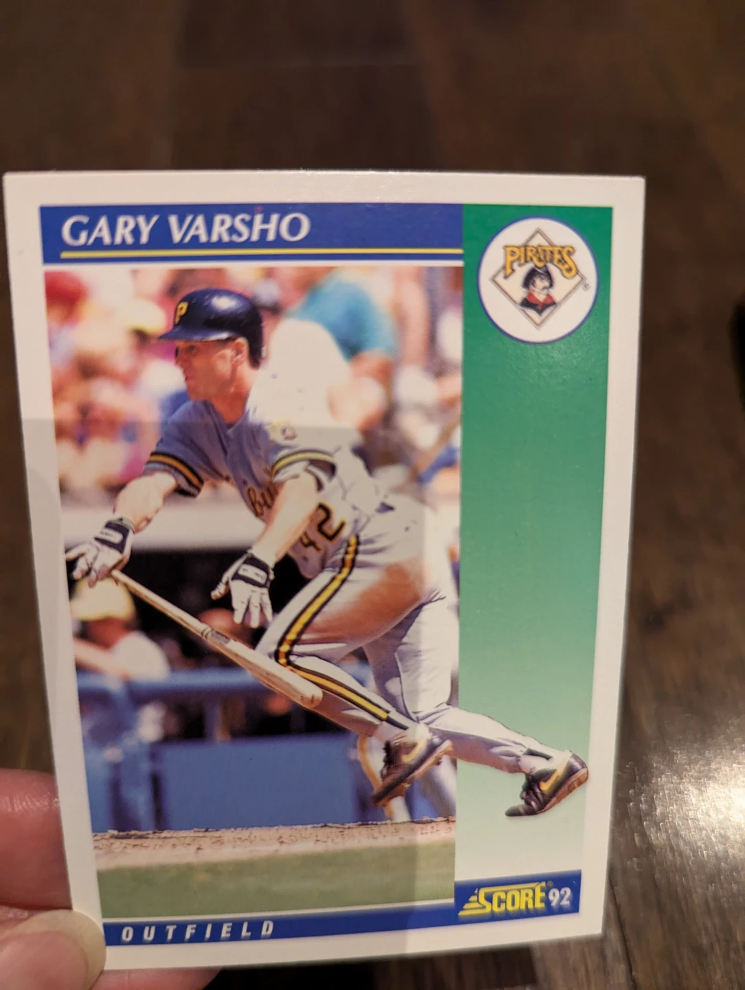 ⚽ 1992 Score Gary Varsho Baseball Card