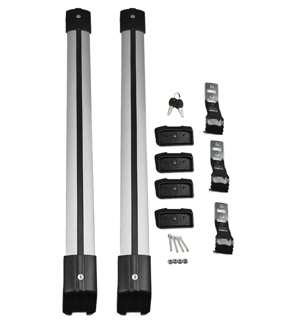 Aluminum Roof Rack Cross Bars w/ Lock - 330 lb Capacity - photo 2