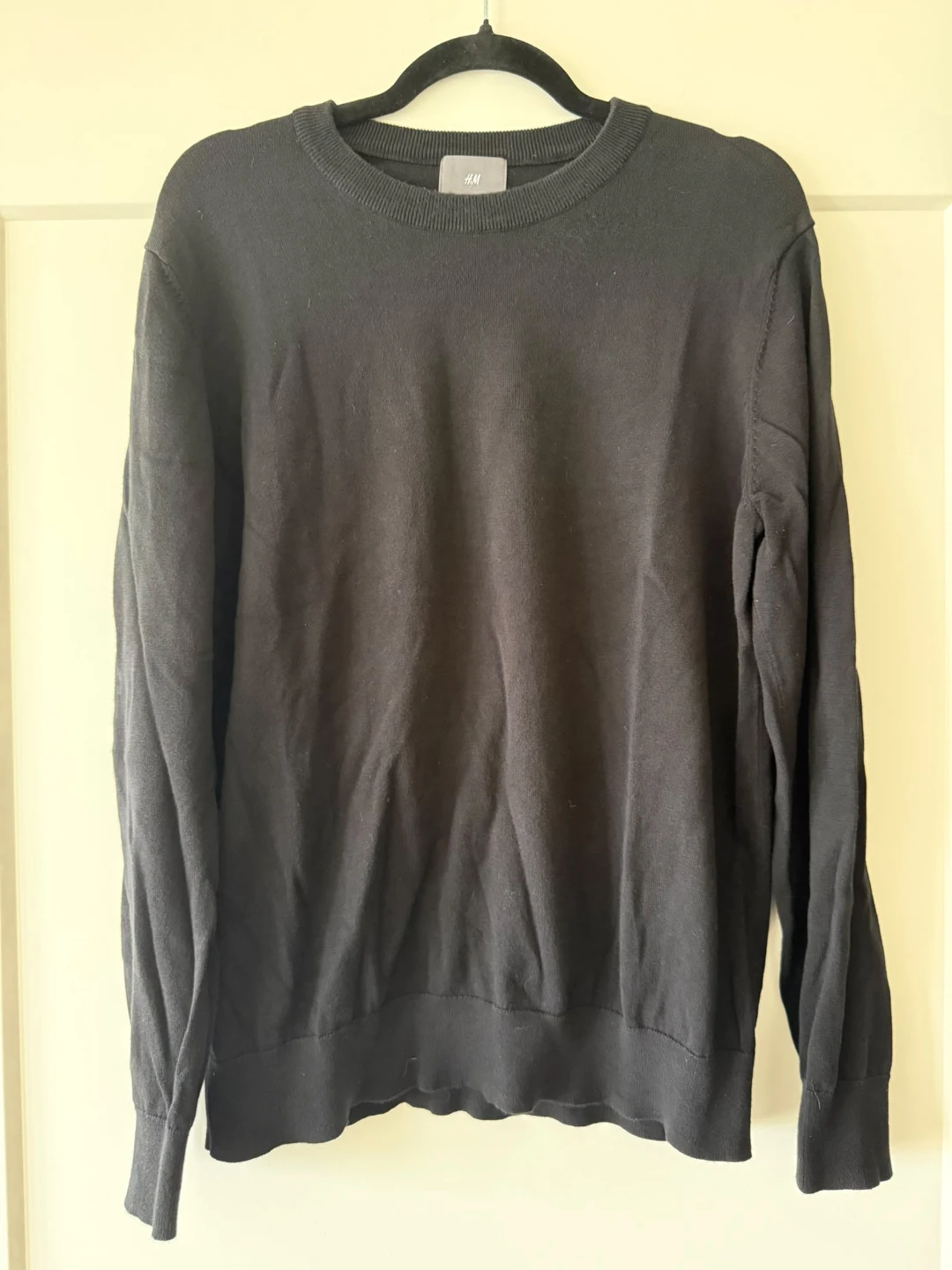 H&M Men's Black Cotton Sweater - XL