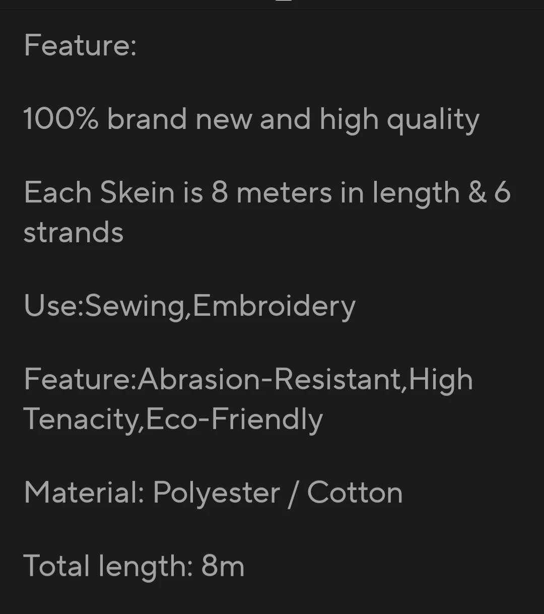 100 ct. Embroidery Floss for Sewing and Crafting - photo 3