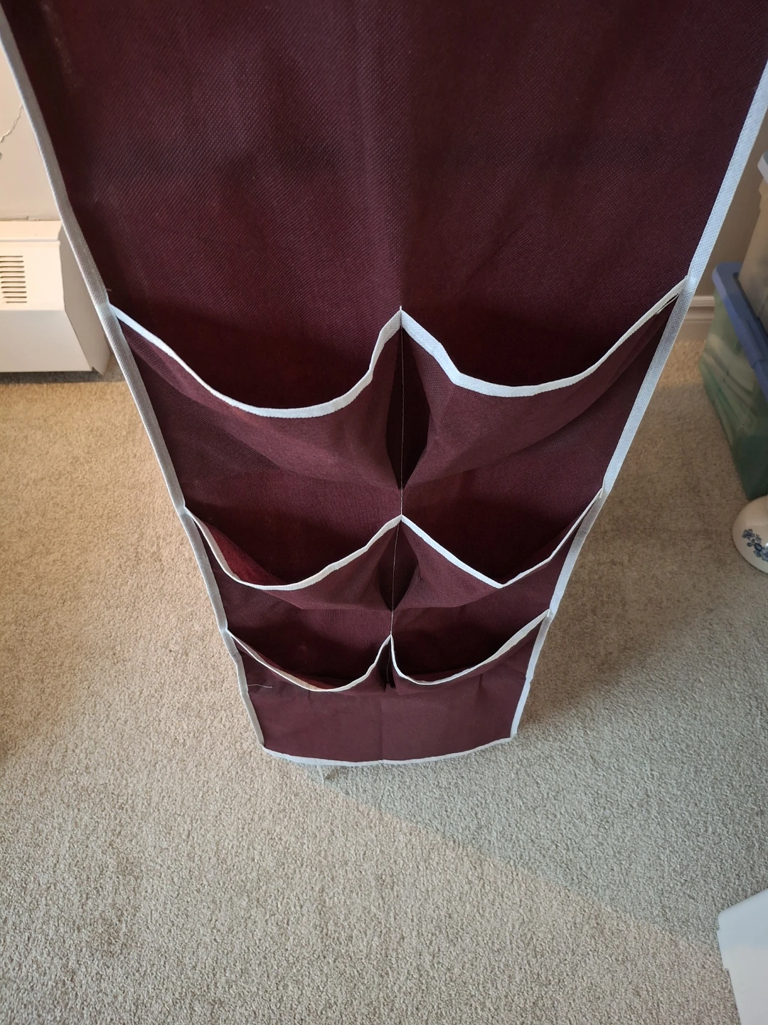 Maroon Fabric Shoe Rack with 5 Shelves - photo 3