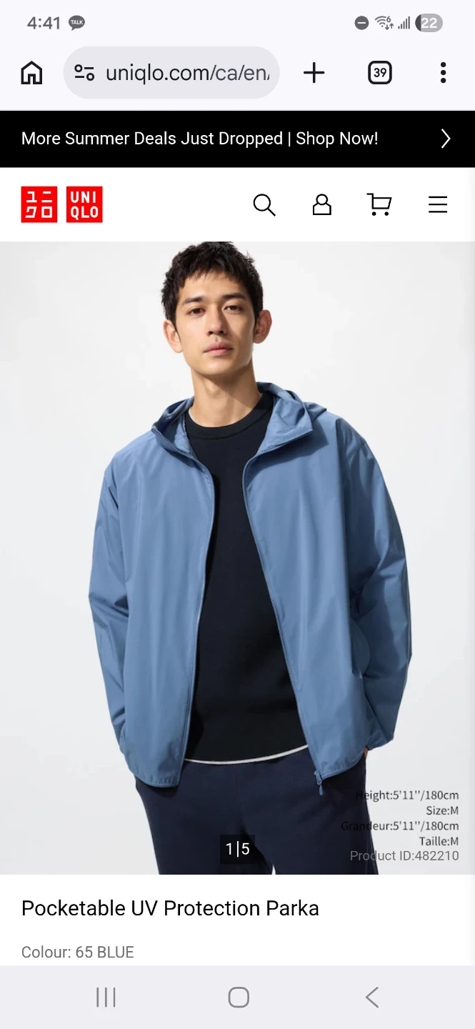 Brand New Uniqlo Men's workout parka and shirt (size M) - photo 2