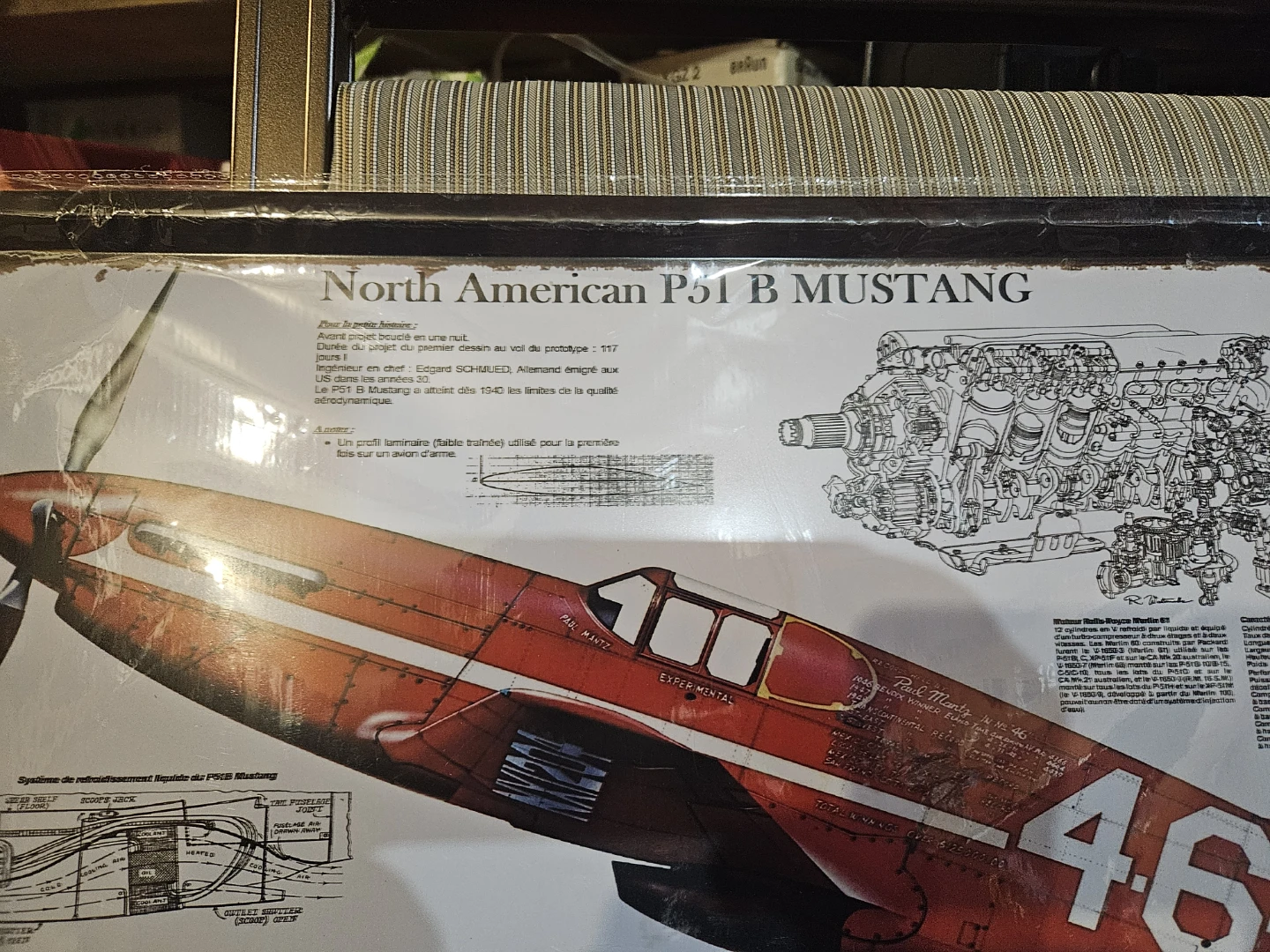 North American P-51 B Mustang Metal Sign - photo 5