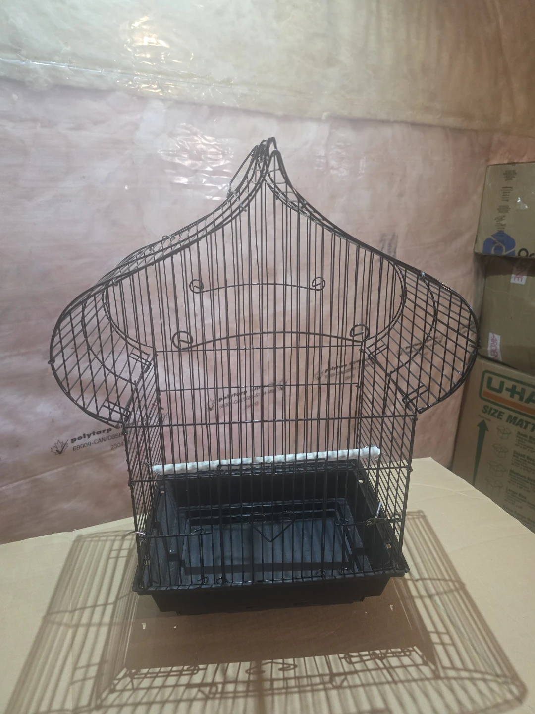 Black Bird Cage with Perch