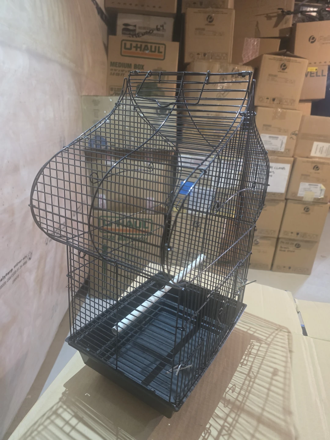 Black Bird Cage with Perch - photo 2