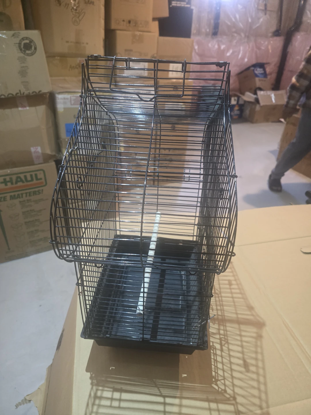 Black Bird Cage with Perch - photo 3
