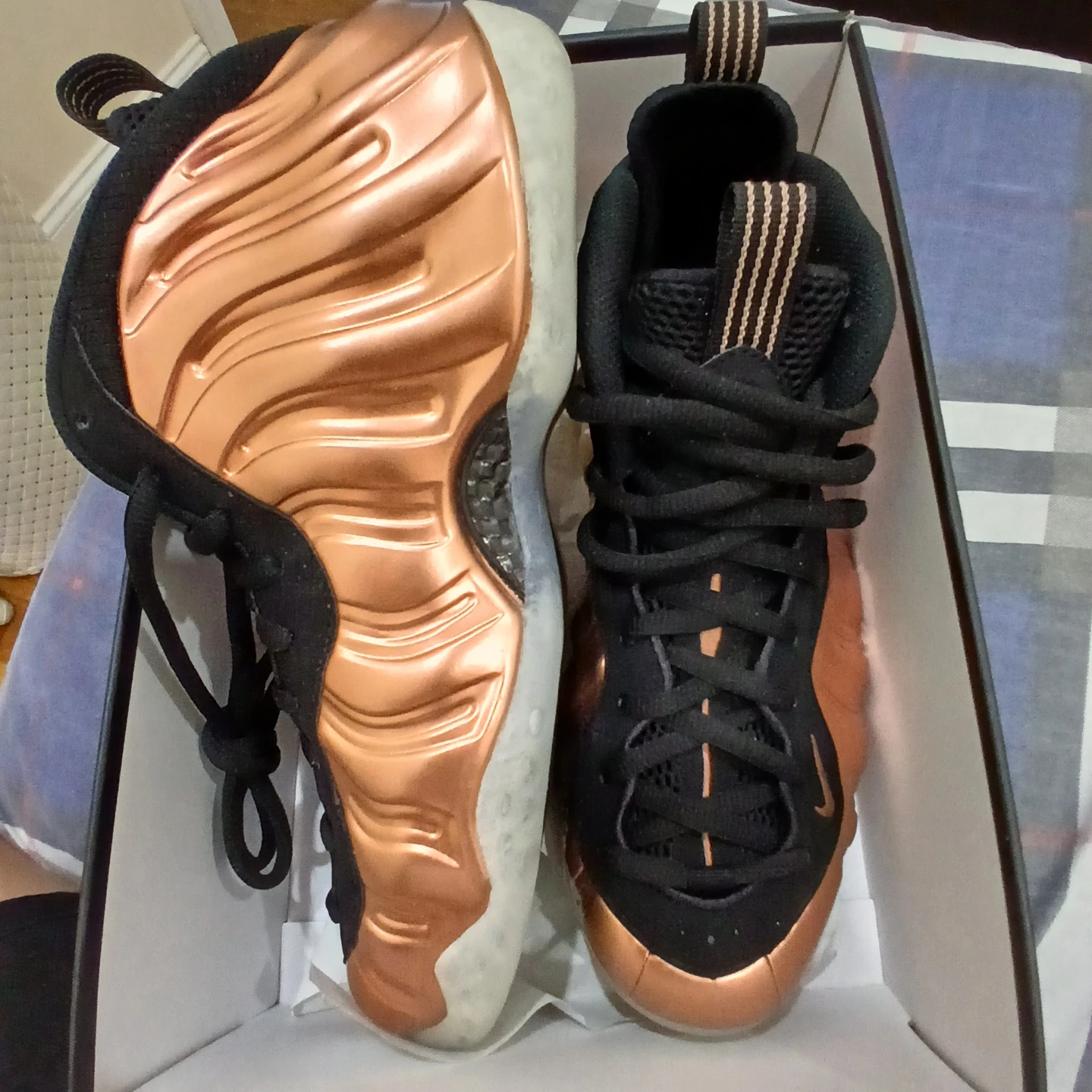 Nike Air Foamposite One Black/Metallic Copper Size 10