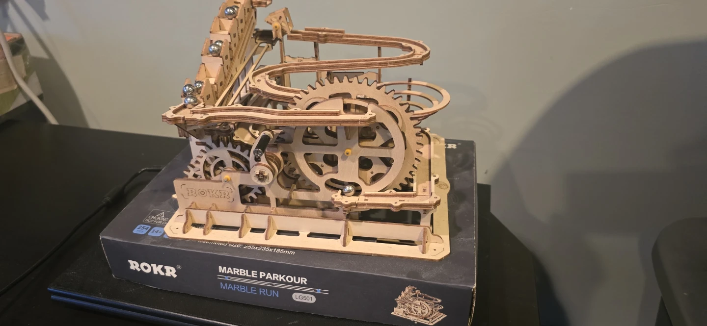 ROKR Marble Run LG501 - Wooden Mechanical Model Kit